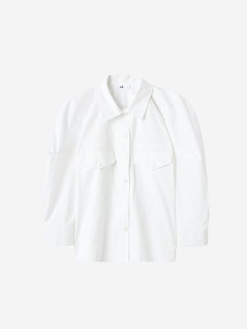 Chemisier adl en blanc : devant