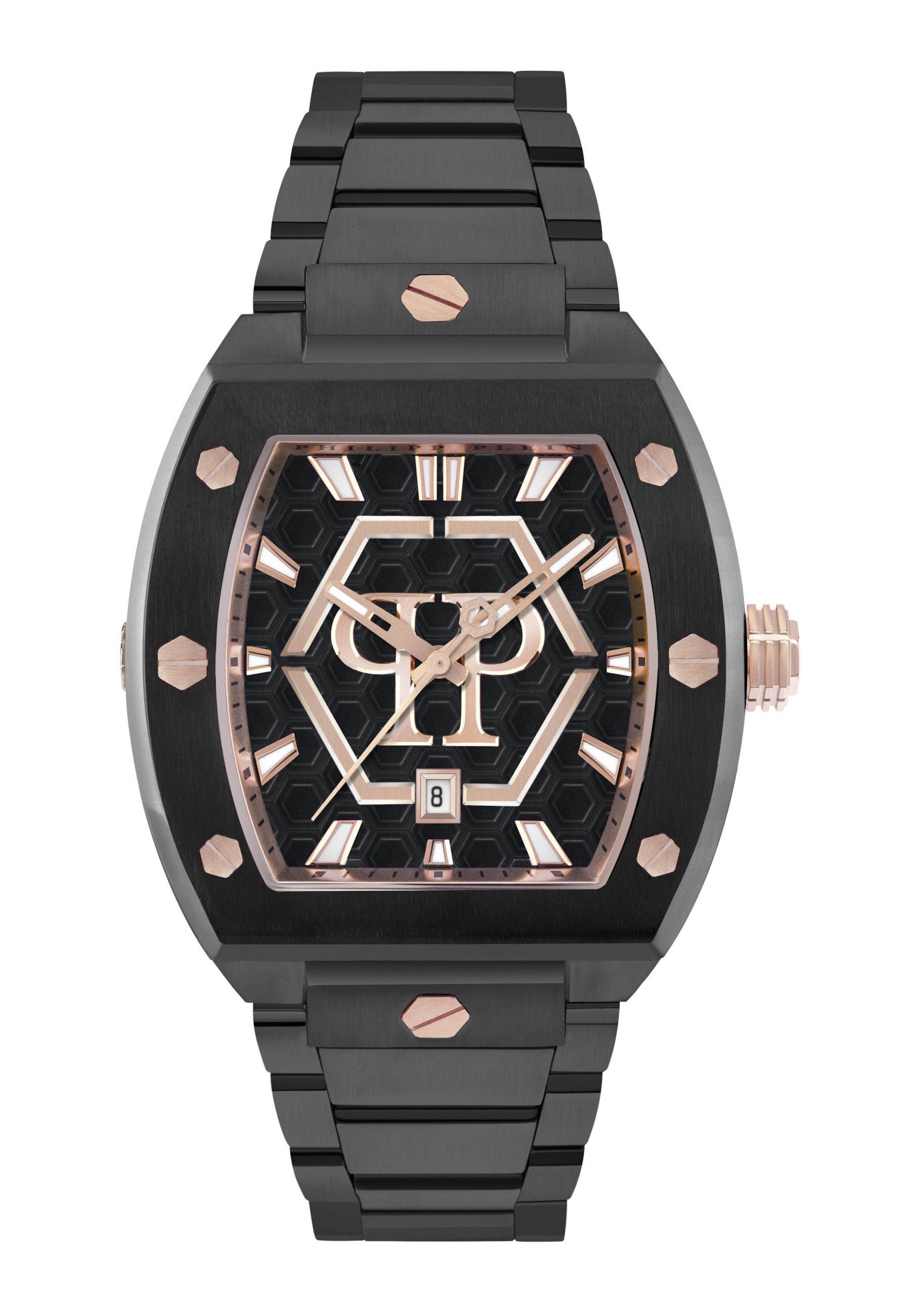 Orologio analogico di Philipp Plein Watches in nero: frontale
