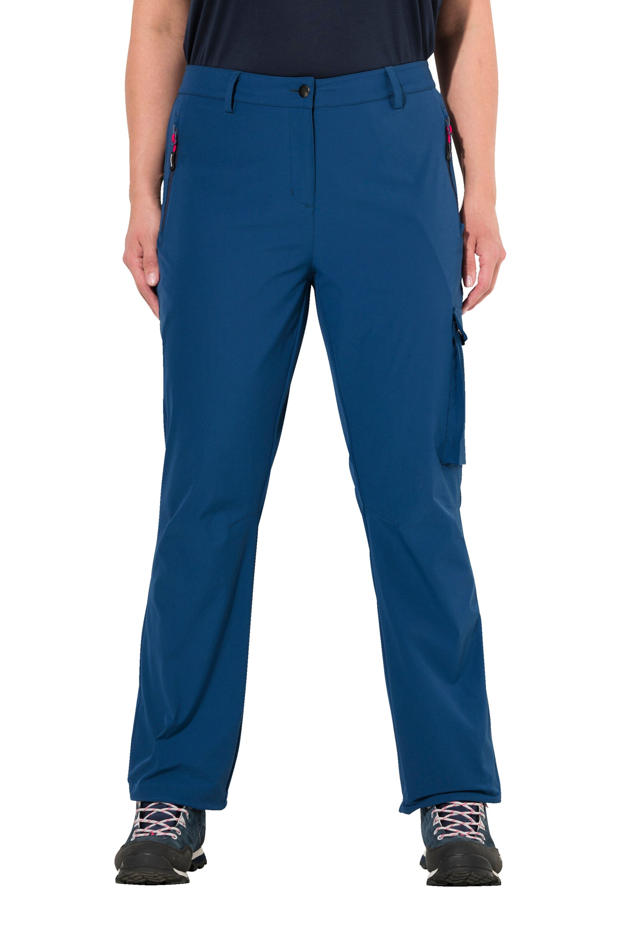 Bootcut Pantalon fonctionnel Ulla Popken en bleu : devant