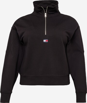 Tommy Jeans Curve Sweatshirt i svart: framsida