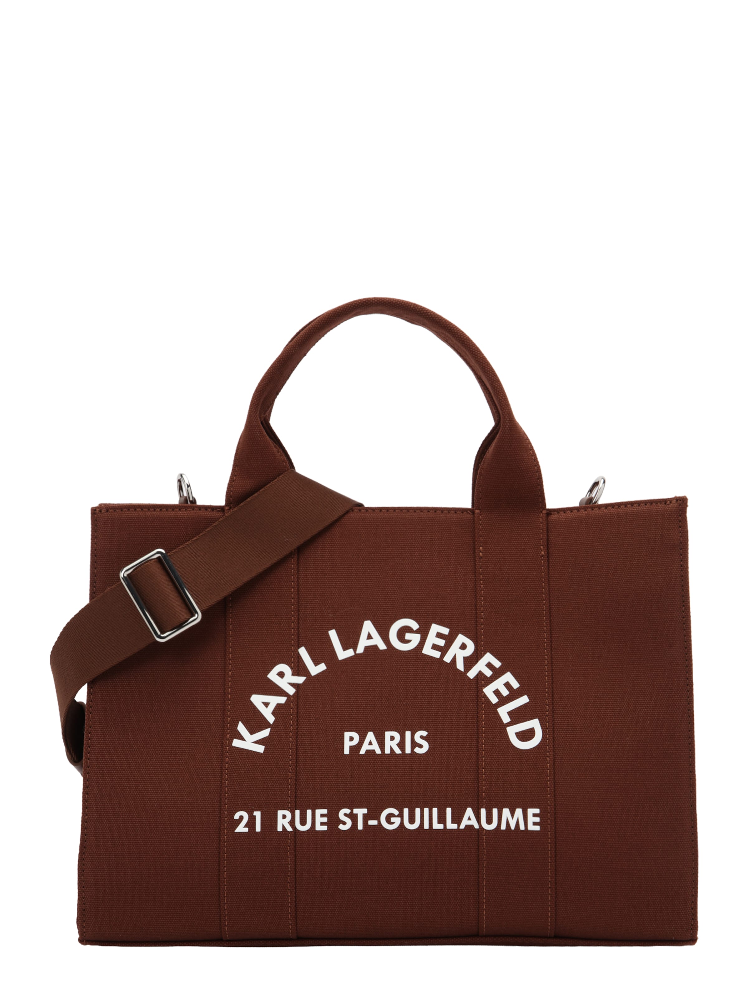 Cabas Karl Lagerfeld en marron : devant
