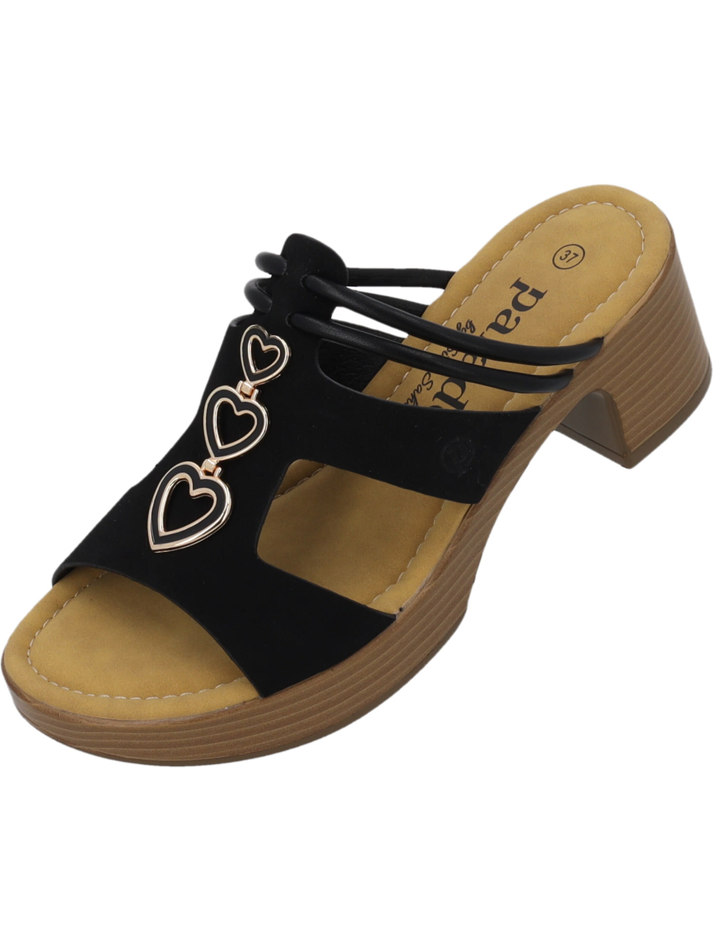 Palado by Sila Sahin Pantolette‌‌ in Schwarz: Vorderseite
