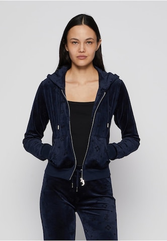Juicy Couture Sweatjacke 'Madison' in Blau: Vorderseite