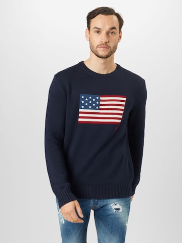 Pull-over Polo Ralph Lauren en bleu : devant