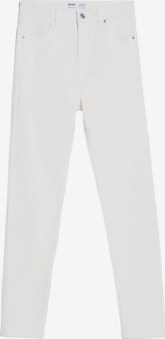 Skinny Jean Bershka en blanc : devant