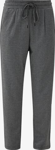 Pantalon à pince QS en gris : devant