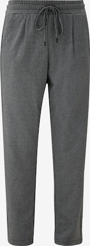 Pantaloni con pieghe di QS in grigio: frontale