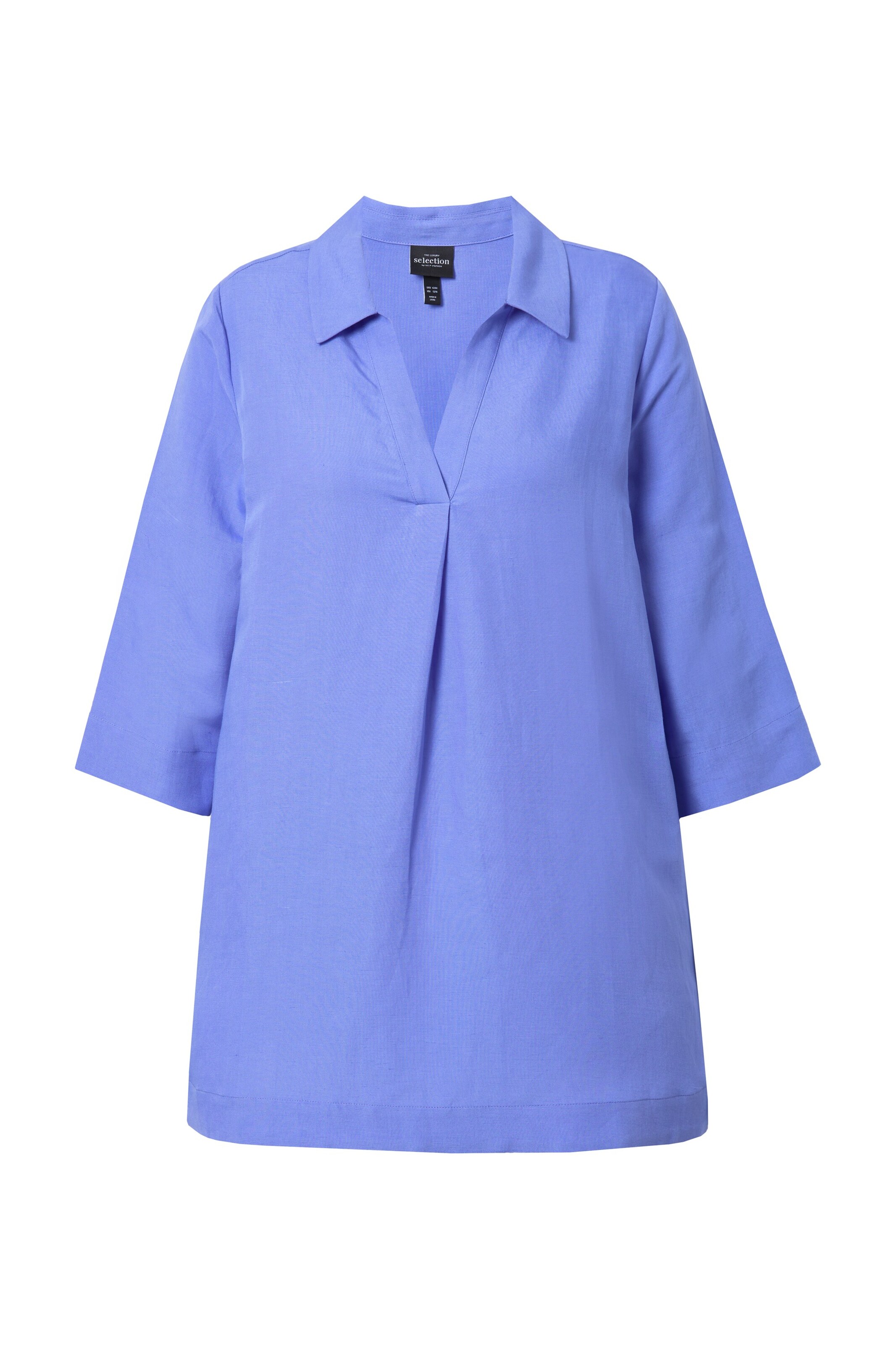 Ulla Popken Blouse in Blauw: voorkant