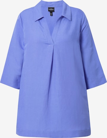Ulla Popken Blouse in Blue: front
