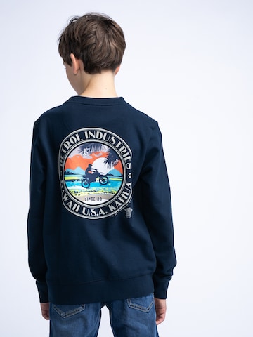Petrol Industries Sweatshirt 'Scoot' in Blauw: voorkant