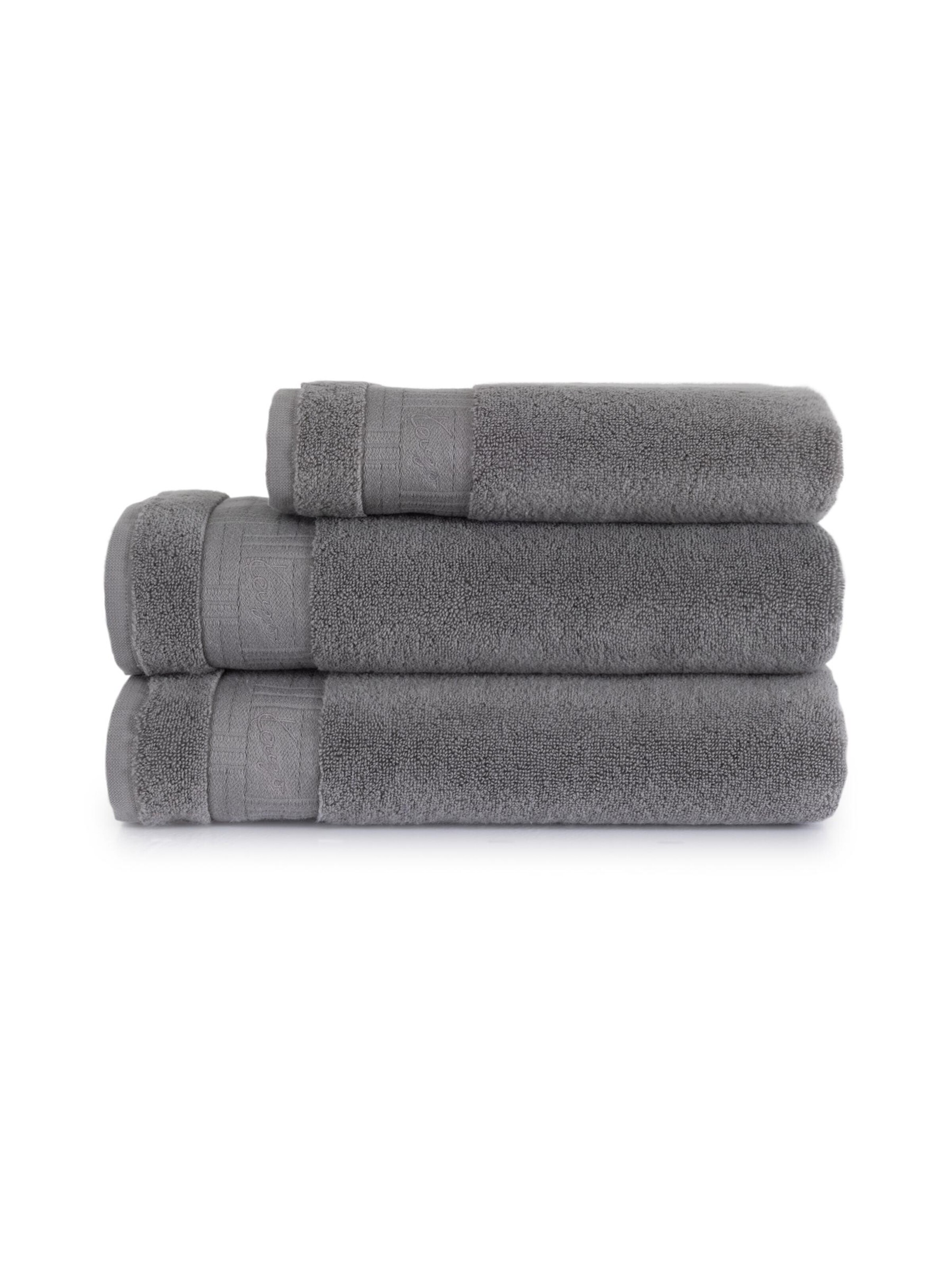KENZO Towel 'KWEAVE' in Grey: front
