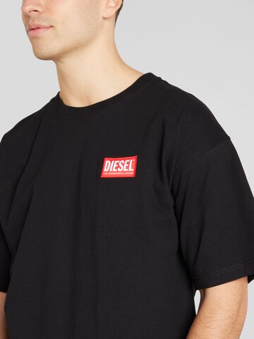 DIESEL - Camiseta 'T-NLABEL-L1' en negro