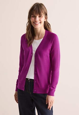 CECIL V-Neck Cardigan in Pink: Vorderseite