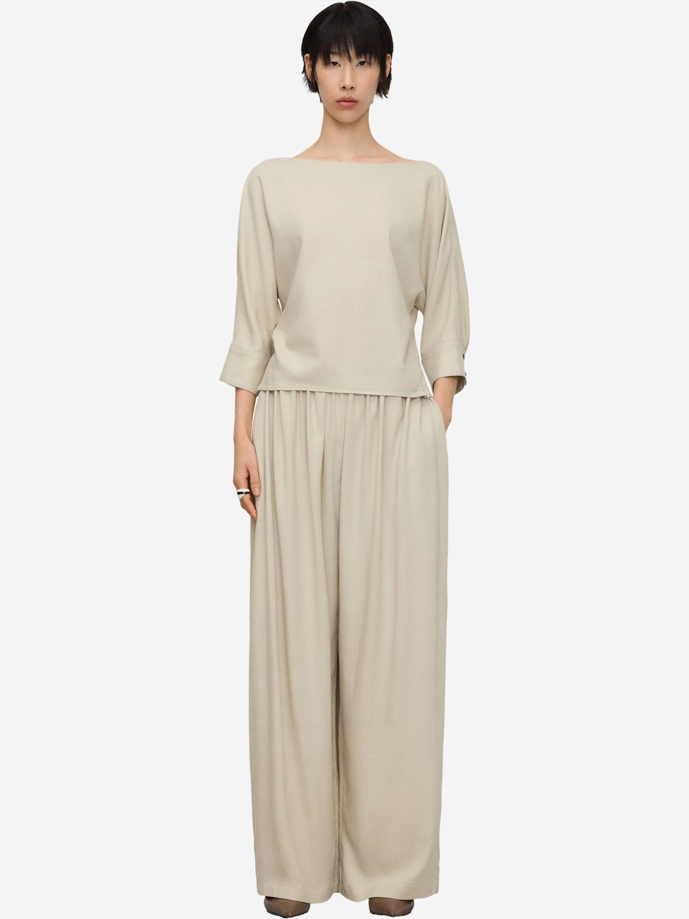 Adolfo Dominguez Blus i beige