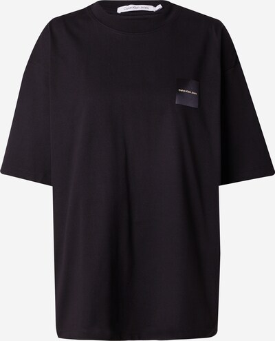 Calvin Klein Jeans Μπλουζάκι σε μπεζ / μαύρο, Άποψη προϊόντος