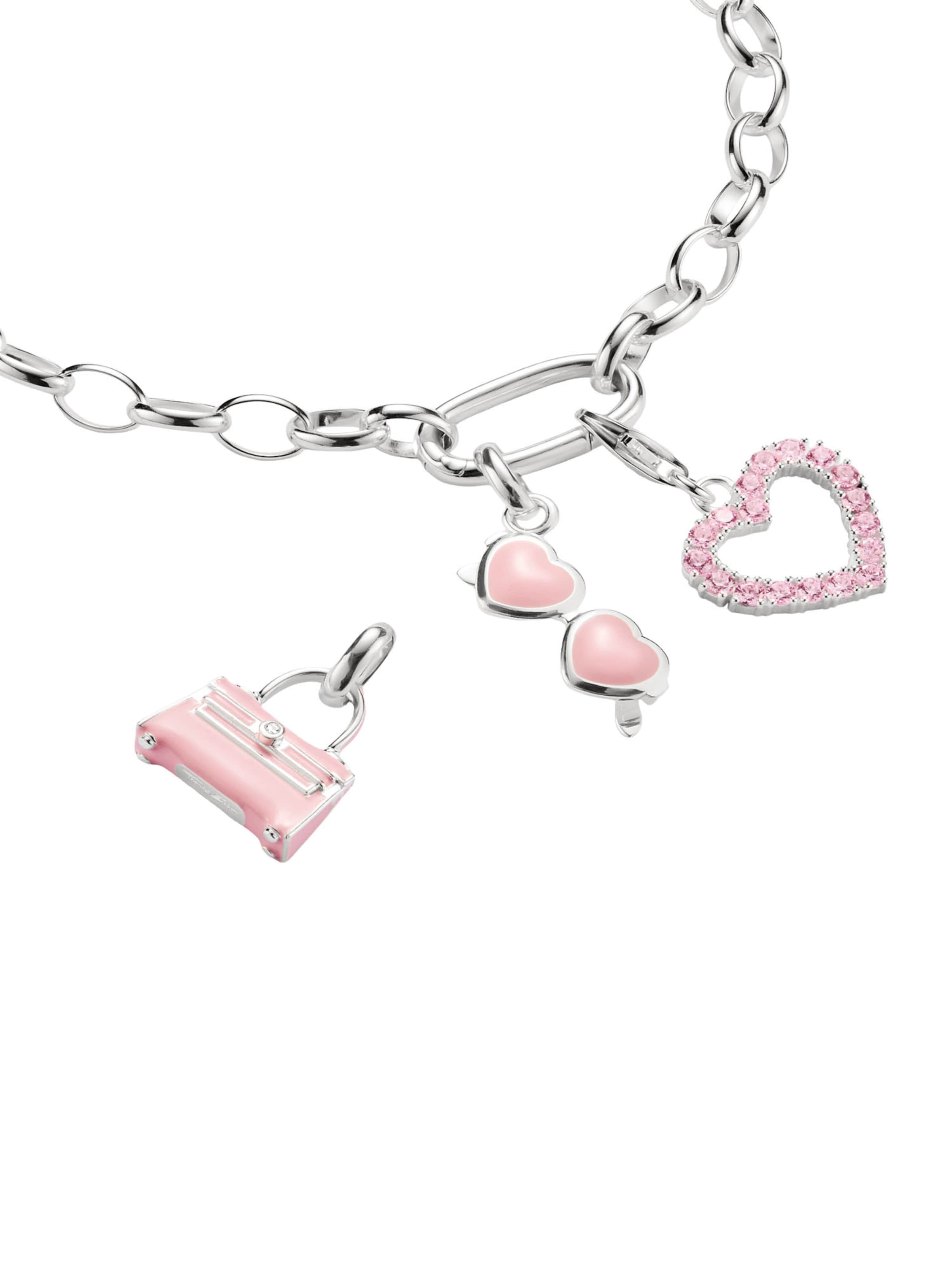 Thomas Sabo Pendant 'Pink Sonnenbrille' in Silver