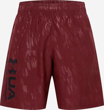 UNDER ARMOUR - Pantalón deportivo en rojo: frente