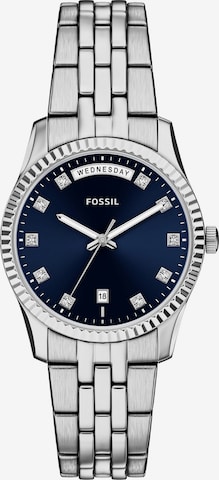 FOSSIL Analoguhr in Silber: Vorderseite