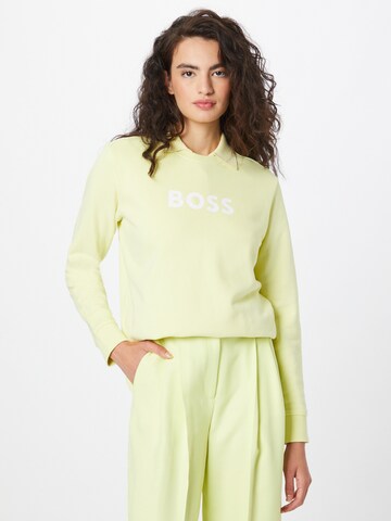 BOSS Sweatshirt 'Ela' in Gelb: predná strana