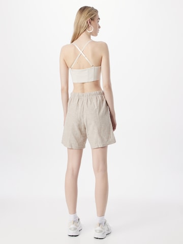 Monki Loosefit Byxa i beige