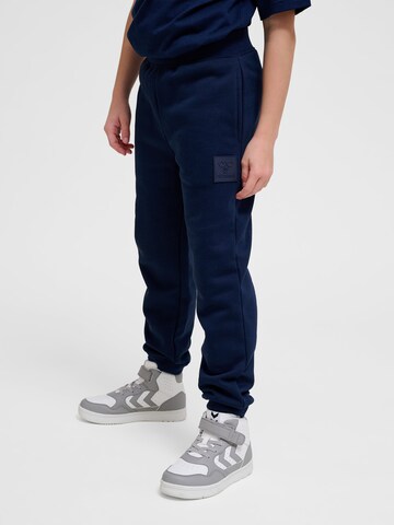 Hummel Tapered Broek 'Clean Adjustable' in Blauw: voorkant
