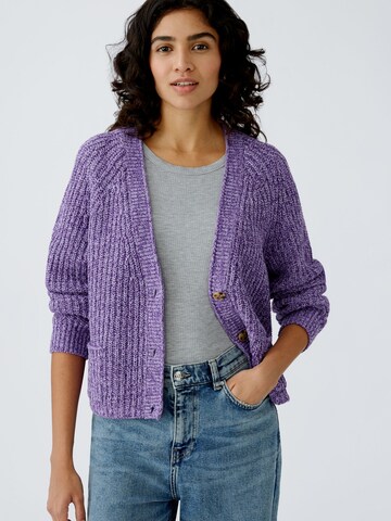 OUI Strickjacke 'Lafonya' in Lila: Vorderseite