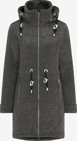 ICEBOUND Knitted Coat in Grey: front