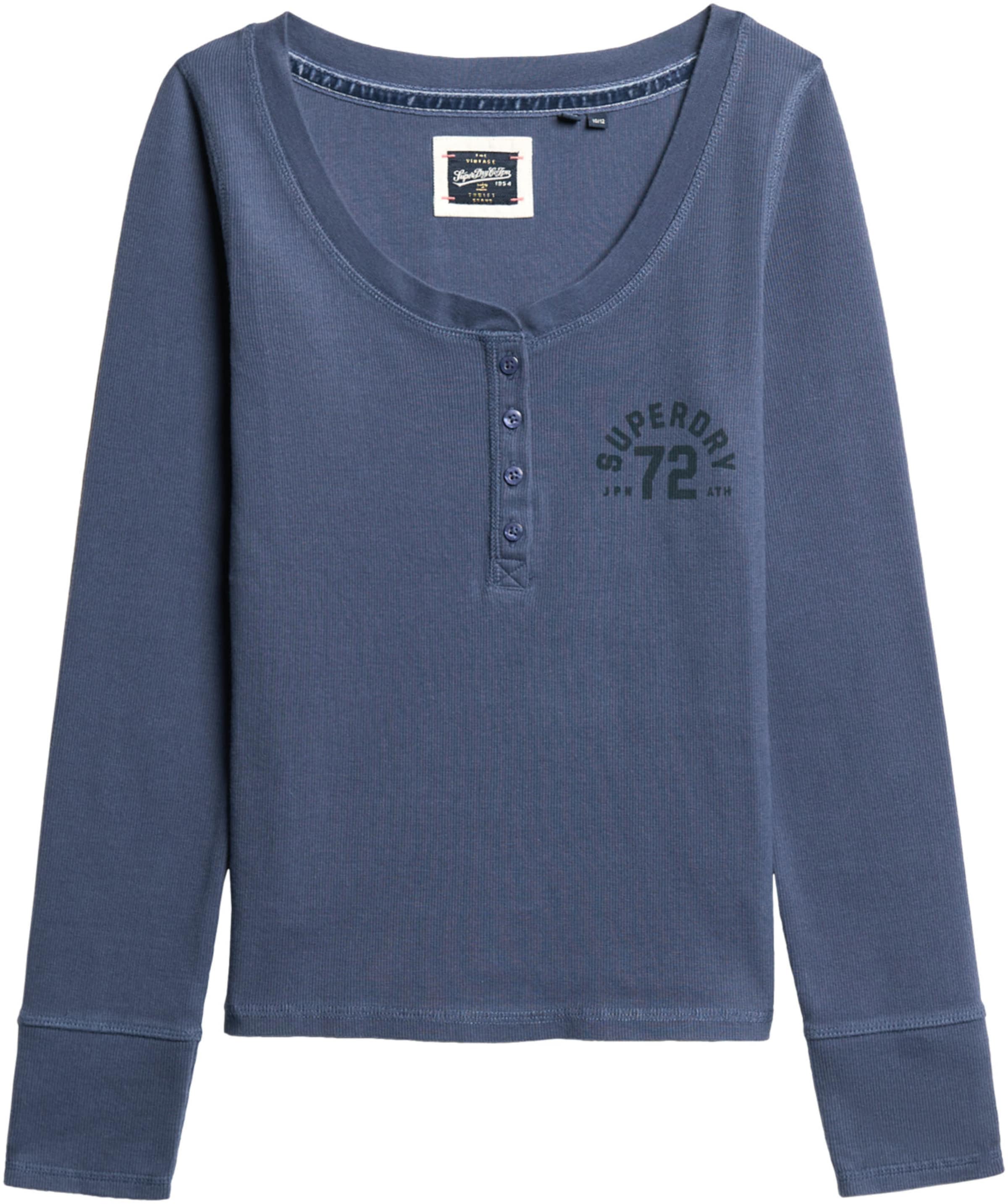 Superdry Shirt 'Athletic' in Blue: front