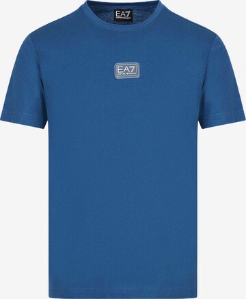 T-shirt EA7 Emporio Armani en bleu : devant