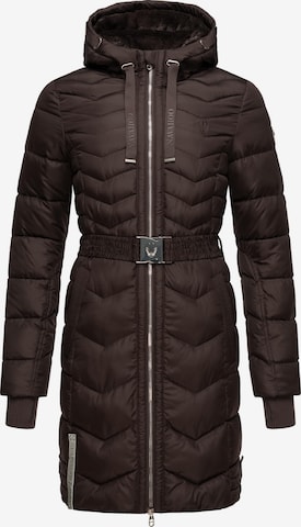 Manteau d’hiver 'Alpenveilchen' NAVAHOO en marron : devant