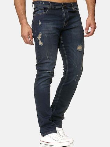 Reslad Slimfit Jeans 'Jeans Destroyed Stretch Denim' in Blau