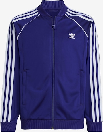 Giacca di felpa 'Adicolor' di ADIDAS ORIGINALS in blu: frontale