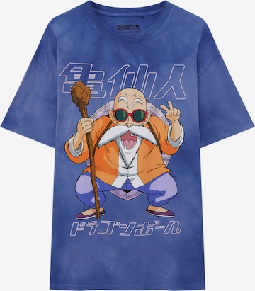 Pull&Bear Koszulka w kolorze niebieski: przód