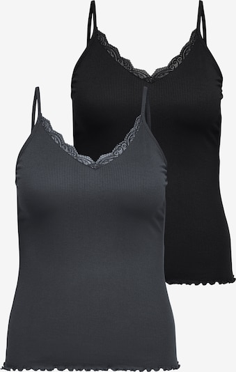 XL-XXL dydžio Palaidinė be rankovių 'CARSILLE' iš ONLY Carmakoma, spalva – tamsiai pilka / juoda, Prekių apžvalga