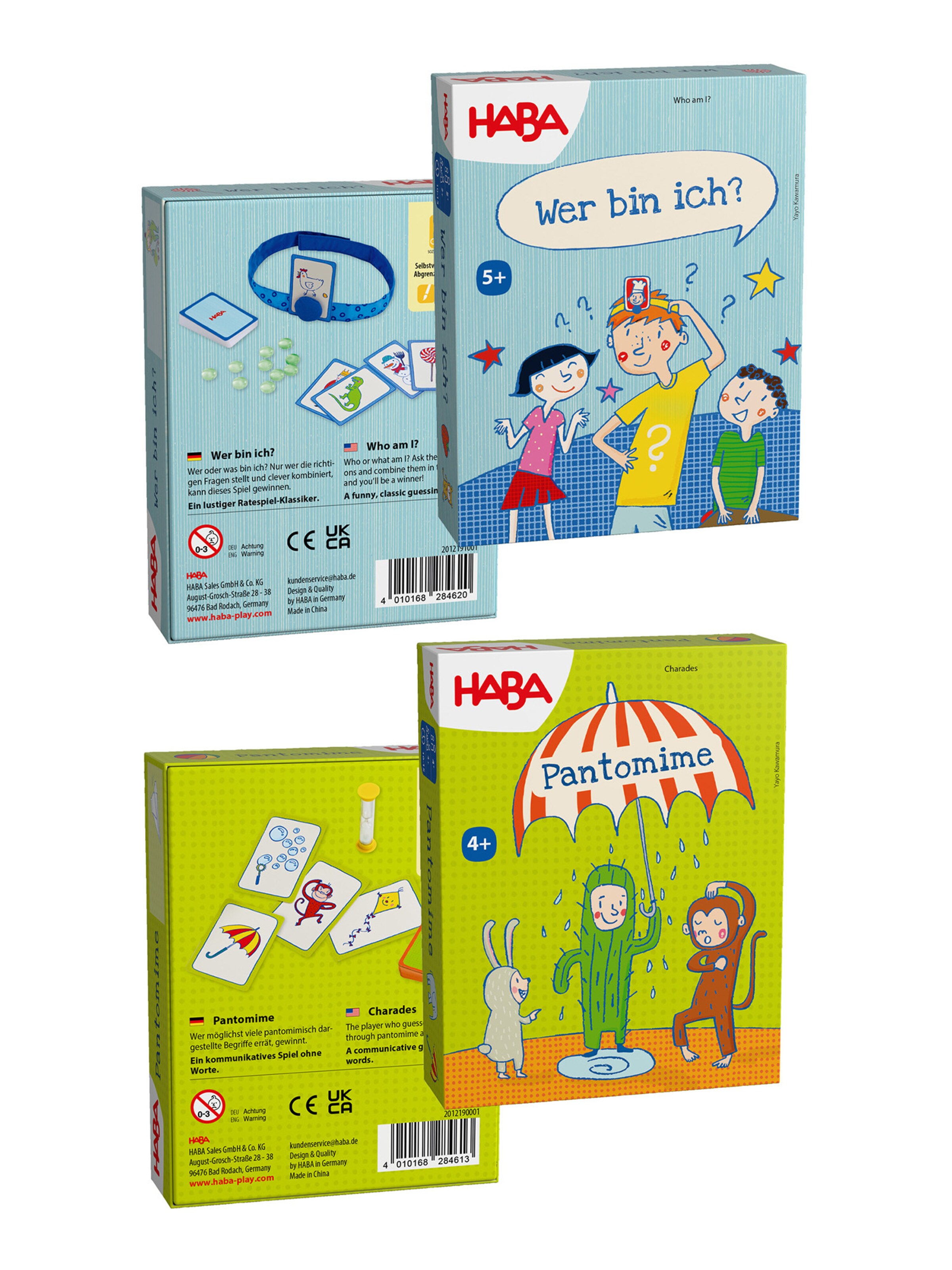 HABA Spiel 'Pantomime & Wer bin ich?' in Mischfarben: Vorderseite