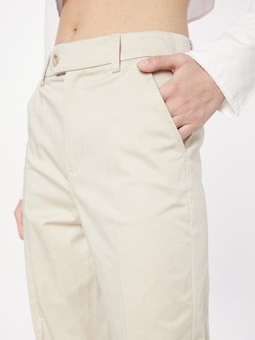 ESPRIT - regular Pantalón de pinzas en beige