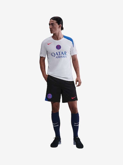 NIKE Sportshorts 'Paris Saint-Germain Strike' in blau / knallrot / schwarz, Produktansicht