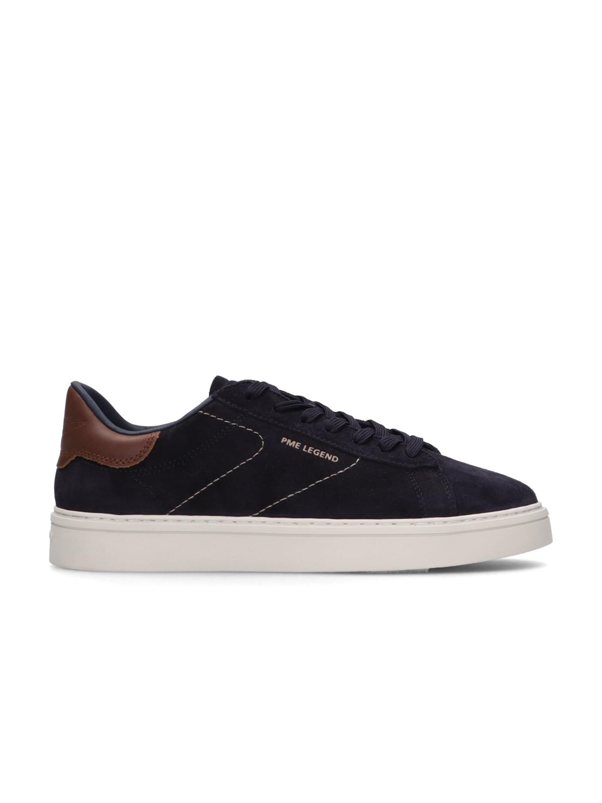 PME Legend Låg sneaker 'Rivet sneaker in suede' i blå: framsida