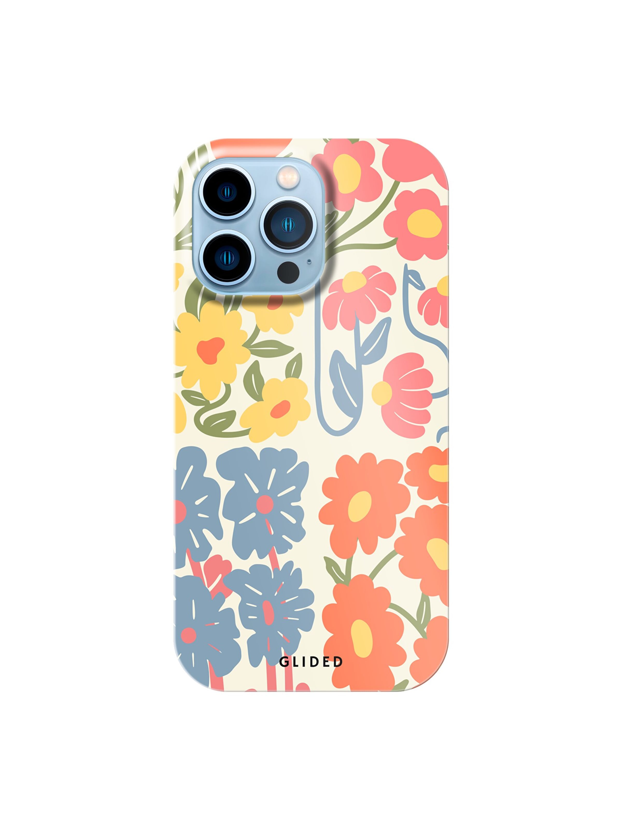 Glided Smartphone Case 'Colorful Flowy Glided Handyhülle' in Black: front