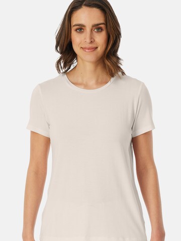 T-shirt ' Mix & Relax ' SCHIESSER en blanc : devant