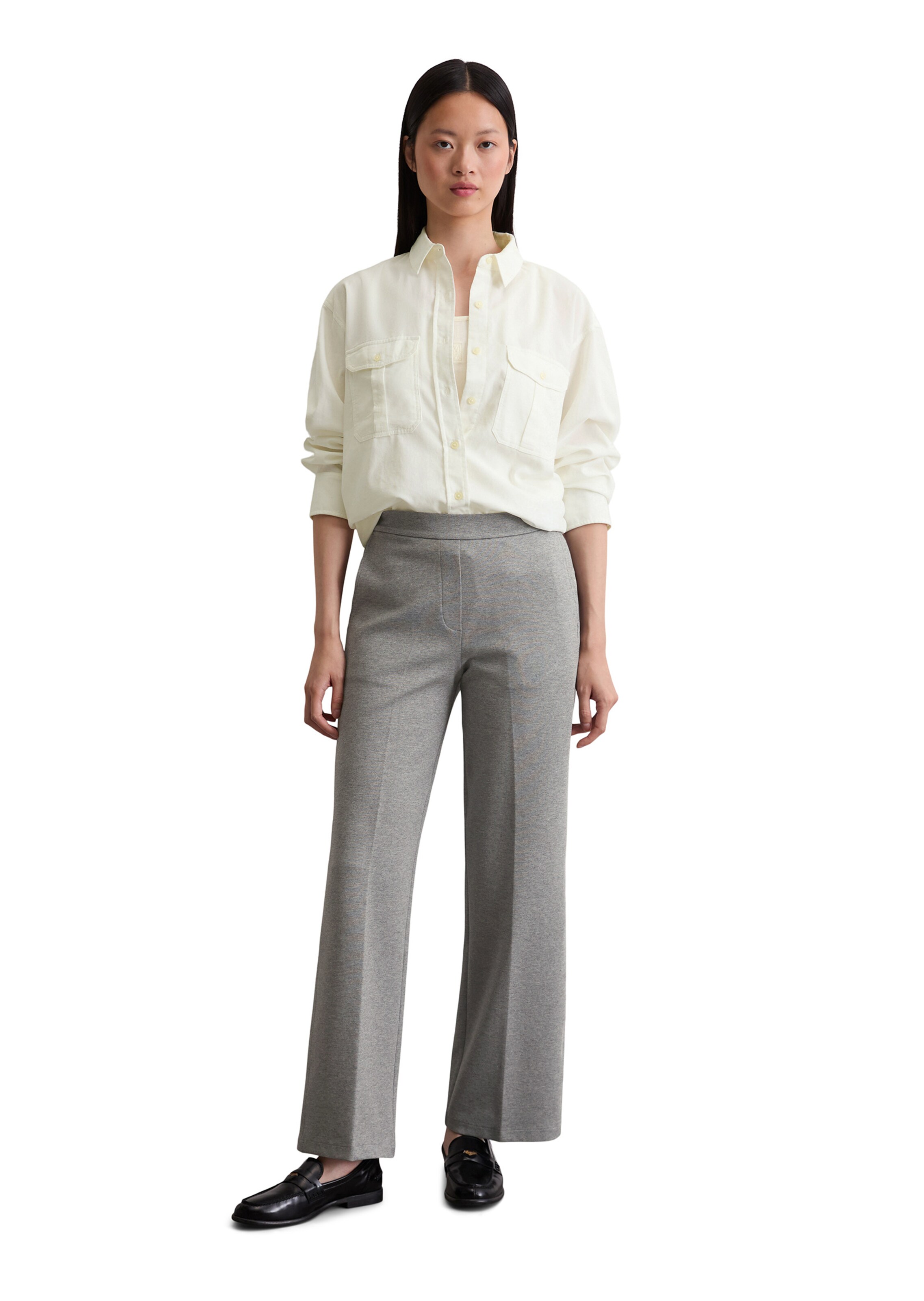 pelēks Marc O'Polo Standarta Bikses