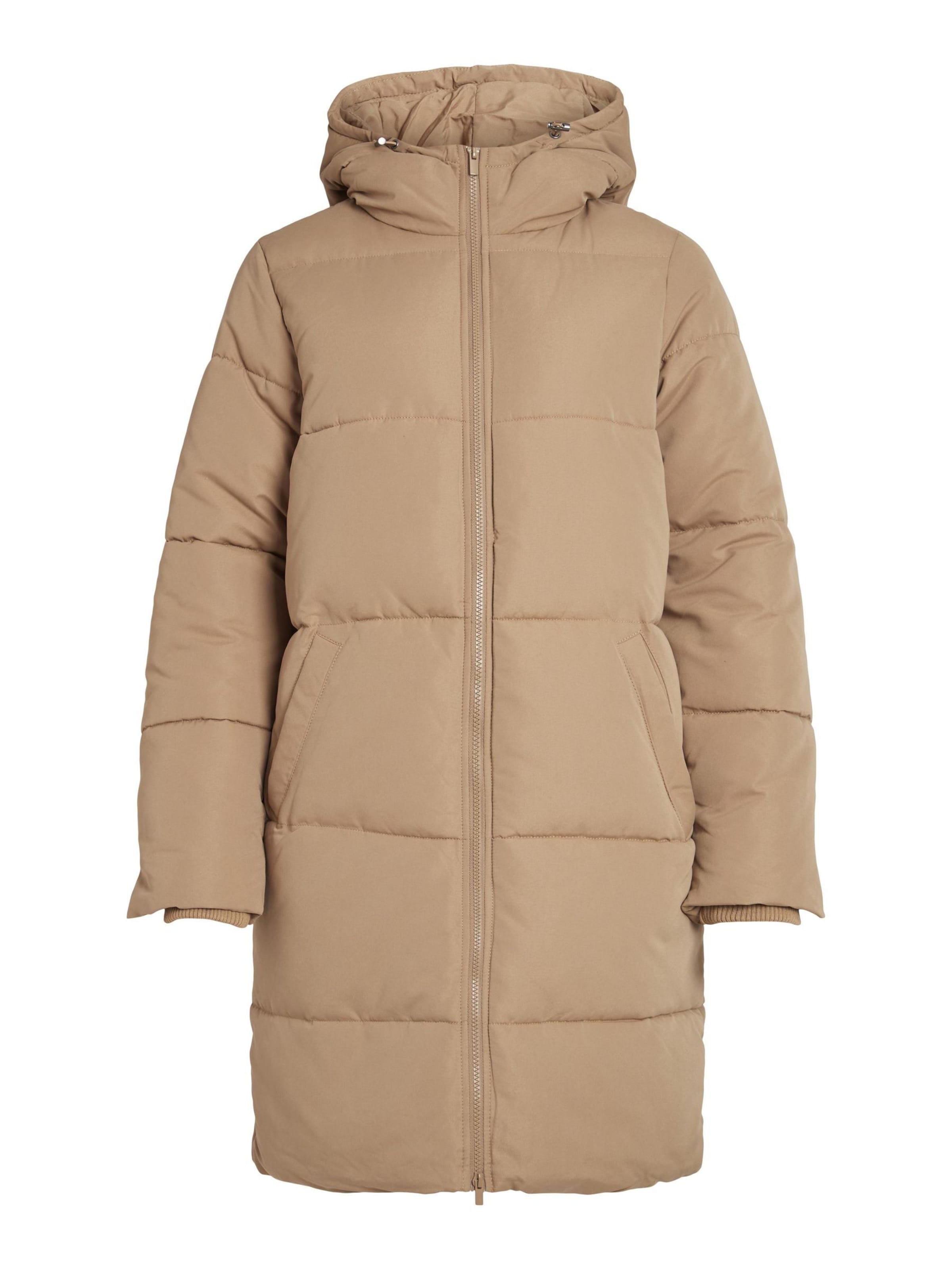 VILA Zimski plašč | rjava barva: sprednja stran