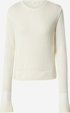 ABOUT YOU x Marie von Behrens Sweater 'Clara' in White: front