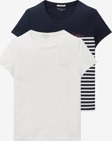 T-Shirt TOM TAILOR en bleu : devant