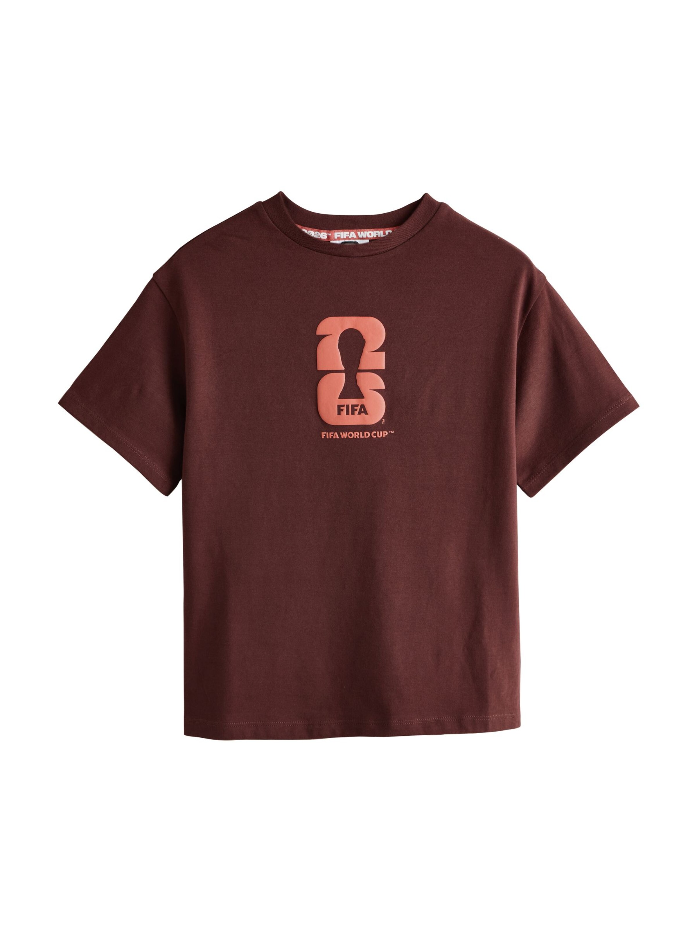 Next Shirt 'FIFA' in Bruin: voorkant