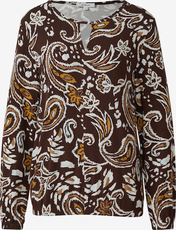 s.Oliver Blouse in Bruin: voorkant
