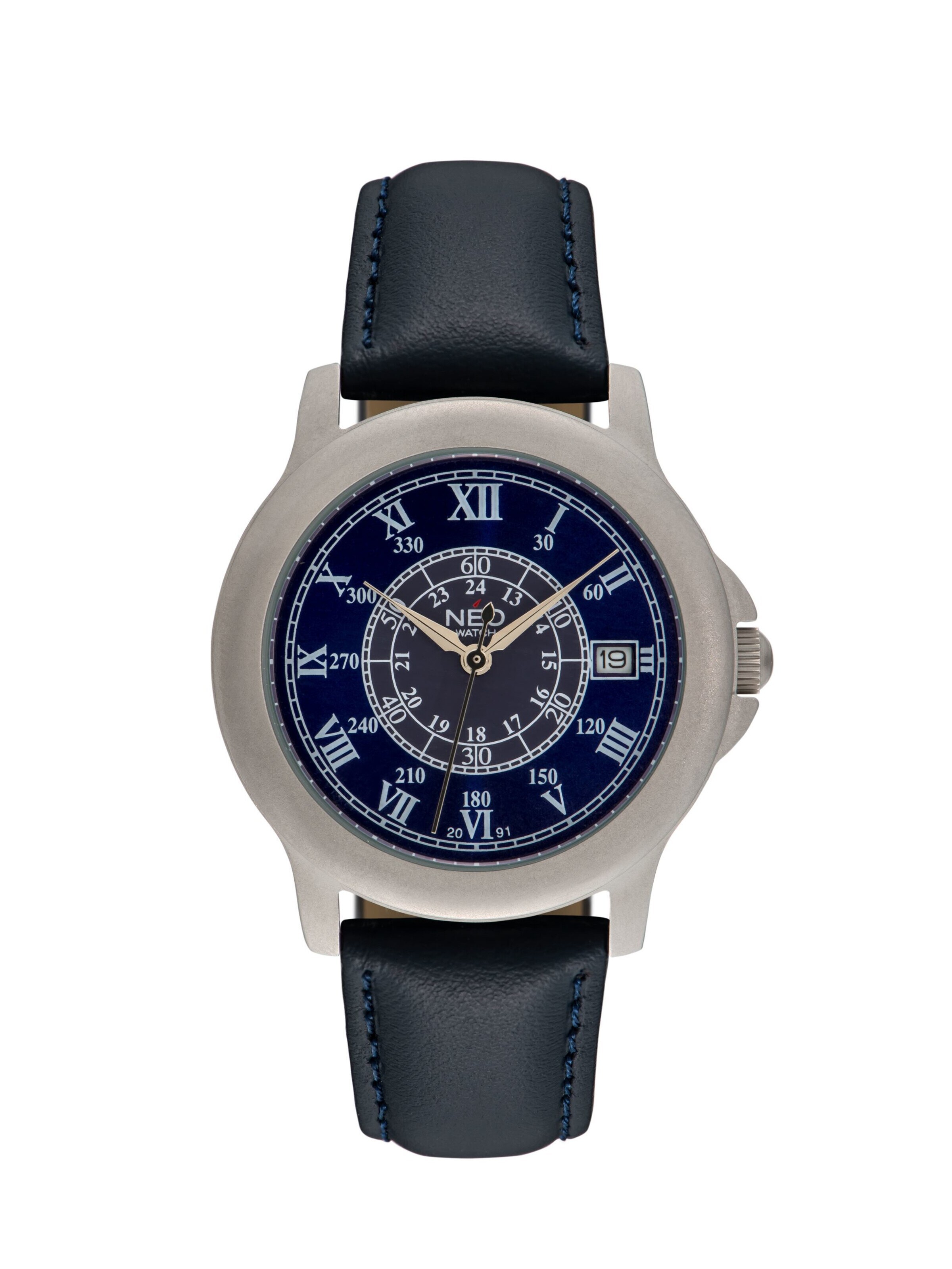 NEO watch Analoguhr 'Damenuhr Armbanduhr Quarzuhr BLUE ROMANCE'‌‌‌‌‌‌ in Blau: Vorderseite