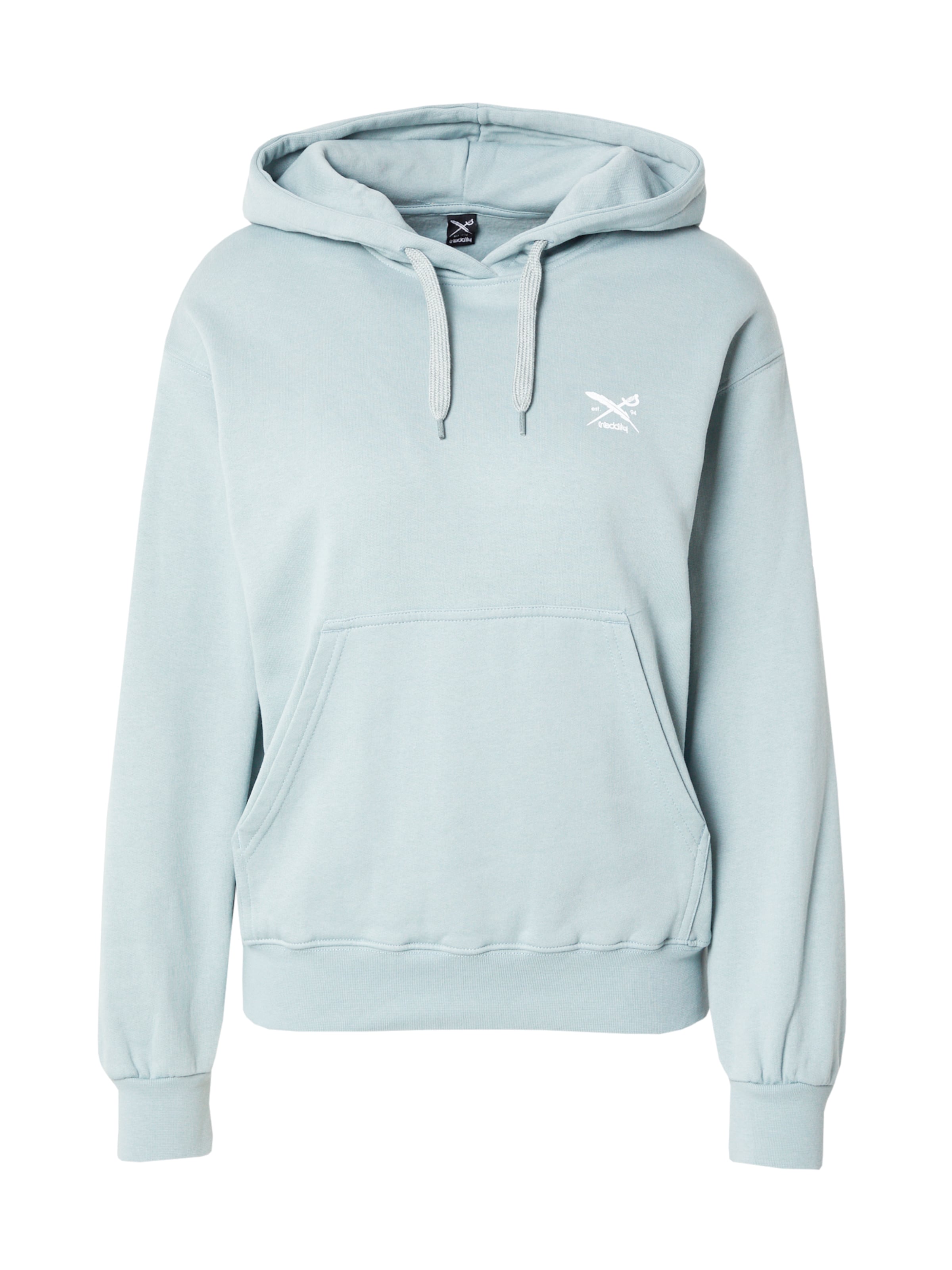 Iriedaily Sweatshirt 'But Furious' i blå: forside