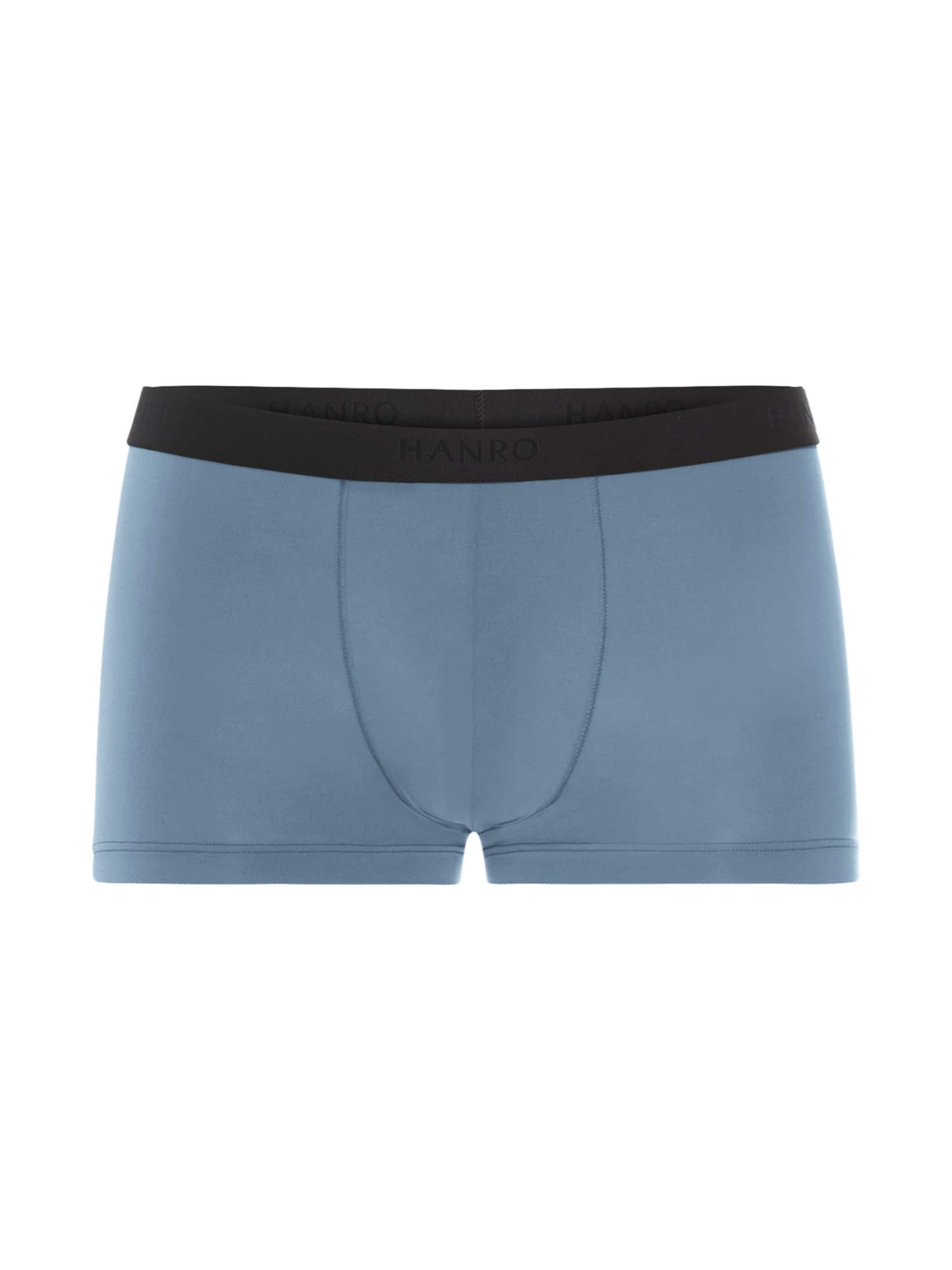 Hanro Boxershorts ' Micro Touch ' in Blauw: voorkant