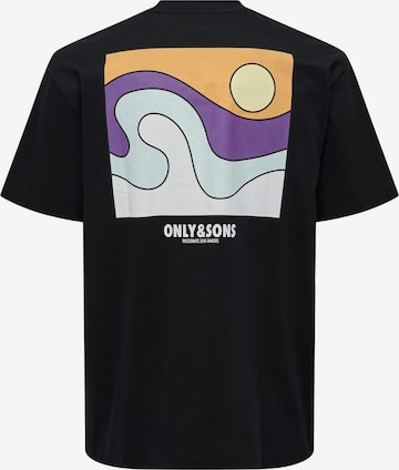 Only & Sons T-shirt 'KOLE' i svart